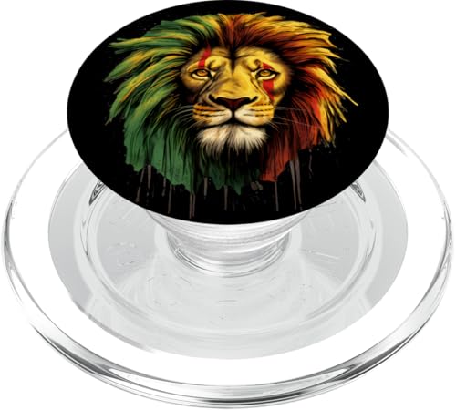 Rastafarian Roots Löwe von Juda Jamaika Rasta Reggae Löwe PopSockets PopGrip für MagSafe von Rasta Reggae Roots