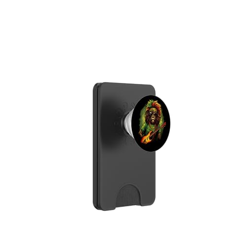 Reggae Music Rasta Reggae Löwe Rastafarian Pride Hippie PopSockets PopWallet für MagSafe von Rasta Reggae Roots