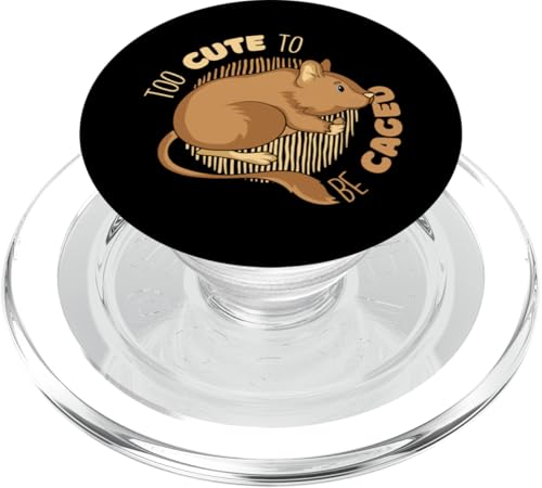 Too Cute To Be Caged Nagetier Strauchratte Gewöhnlicher Degu PopSockets PopGrip für MagSafe von Ratte Haustier Käfig Degu Futter Zubehör Geschenke