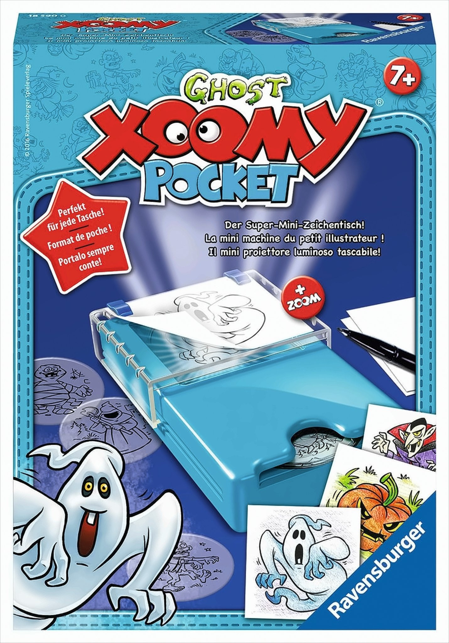 Ghost Xoomy Pocket, Mini Zeichentisch von Ravensburger Spieleverlag