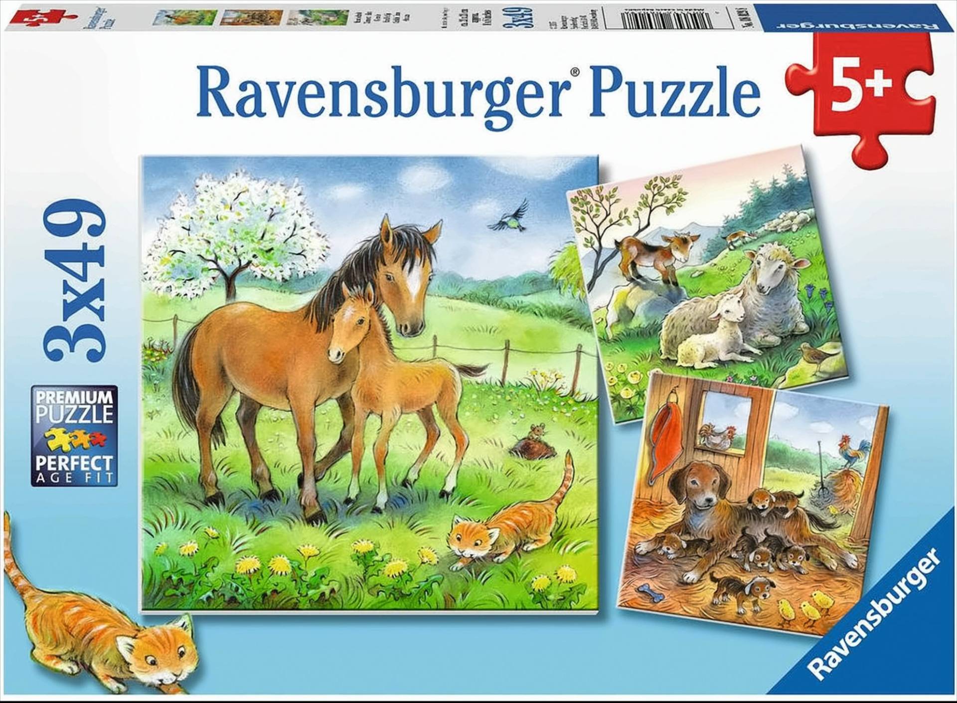 Kuschelzeit  - 3 x 49 Teile Puzzle von Ravensburger Verlag GmbH