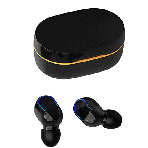Rawrr Bluetooth Kopfhörer, Kopfhörer Kabellos In-Ear kopfhörer Bluetooth mit Mic,Hi-Fi Stereo,Tastesteuerung,20 Stunden Spielzeit mit LED Anzeige,für Arbeit und Studium,Gelb von Rawrr