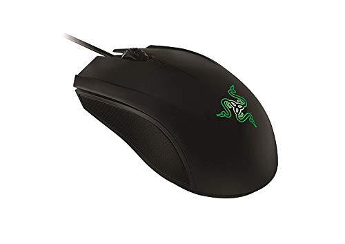 Razer Abyssus Essential Gaming Maus (mit 7.200 DPI Optischen Gaming Sensor und Beidhändigem Ergonomischen Design mit Grüner LED Beleuchtung), Schwarz von Razer