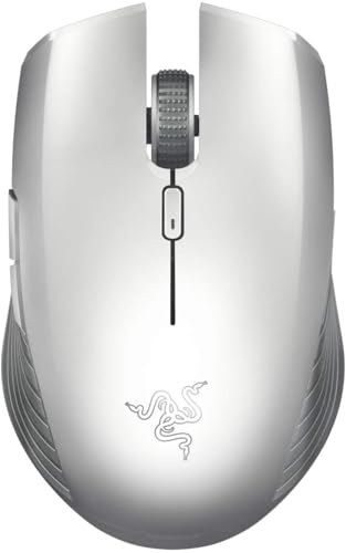 Razer Atheris Mercury Edition - Kabellose Gaming und Office Maus (280 Stunden Batterie-Laufzeit für Wireless Arbeiten, optischer Sensor, Adaptive Frequenz-Technologie, duale Verbindung) Weiß von Razer