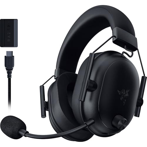 Razer BlackShark V2 HyperSpeed für PC - Kabelloses ultra leichtes E-Sport Gaming-Headset (280g, HyperClear Super-Breitband-Mik, TriForce Titanium 50-mm-Treiber, Bluetooth) Schwarz von Razer