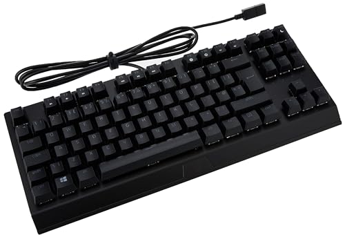 Razer BlackWidow V3 Tenkeyless (Green Switch) – Kompakte mechanische Gaming-Tastatur (Klickende mechanische Schalter, kompakter Formfaktor, voll programmierbare Tasten) UK-Layout, Schwarz von Razer