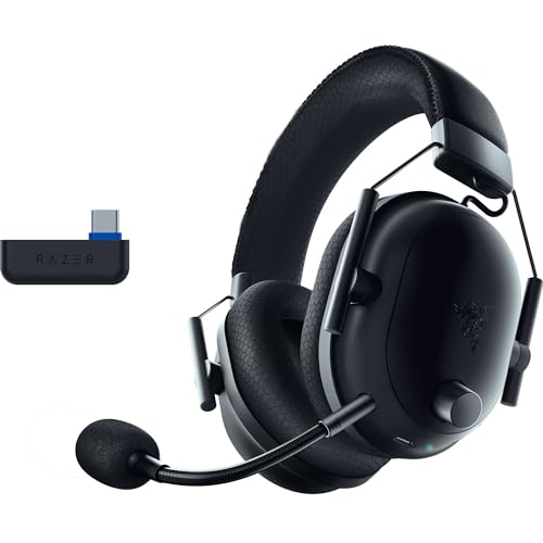 Razer Blackshark V2 Pro (Playstation) - Kabelloses Konsolen E-Sport Headset für PS5 (Triforce 50mm Treiber, HyperSpeed Wireless, FPS-Audioprofile, abnehmbares HyperClear Mikrofon) Schwarz von Razer