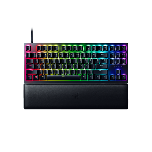 Razer Huntsman V2 Tenkeyless - Optical Gaming Keyboard - Doubleshot PBT Keycaps - Sound Dampening Foam - Linear Red Switch - German Layout von Razer