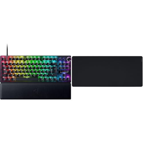 Razer Huntsman V3 Pro Tenkeyless - Analoge optische E-Sport-Tastatur & Gigantus V2 XXL - Weiches Gaming-Mauspad für schnelle Spielstile und optimale Kontrolle von Razer