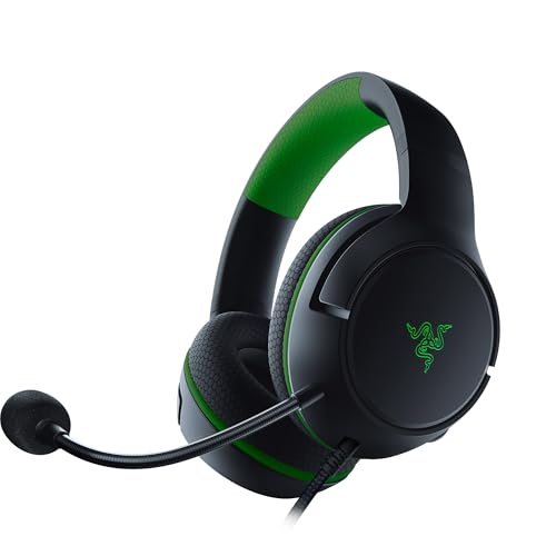 Razer Kaira X - Kabelgebundene Gaming Kopfhörer für Xbox Series X|S (TriForce 50-mm-Treiber, HyperClear-Mikrofon, 3,5-mm-Klinke, Plattformübergreifende Kompatibilität) Schwarz von Razer