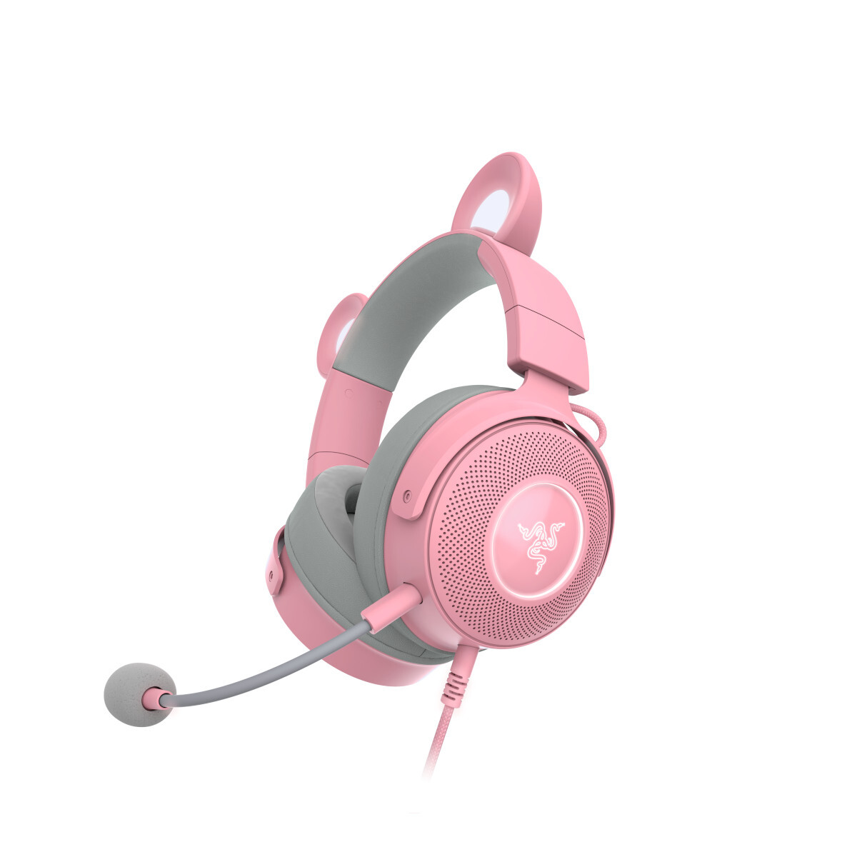 Razer Kraken Kitty Edition V2 Pro Kabelgebundenes RGB Headset mit austauschbaren Ohren , Rosa von Razer