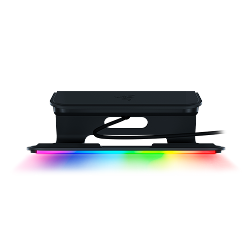 Razer Laptop Stand Chroma V2 - Upgrade your 13", 15" or 17" Razer Blade with this ergonomic laptop stand and 4-port USB-C combination - Integrated USB-C Hub - Dual Monitor Output - Durable and Ergonomic von Razer