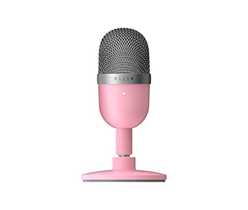 Razer Seiren Mini (Quartz) - USB Kondensator-Mikrofon für Streaming (Kompakt mit Supernieren-Richtcharakteristik, neigbarer Ständer, Integrierter Schockdämpfer) Pink von Razer