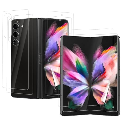 Rcokas für Schutzfolie Samsung Z Fold 5 Panzerglasfolie Galaxy Z Fold 5 Displayschutz [2 Stück], Displayschutzfolie mit Samsung Galaxy Z Fold 5 Folie [Soft TPU][Ultra-klar][Samsung Galaxy Z Fold 5 5G] von Rcokas