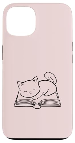 Hülle für iPhone 13 Lustiger Bücherwurm Katze Mama Kätzchen von Reading Lover and Cat Mom Designs