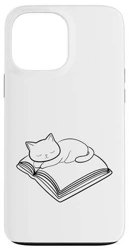 Hülle für iPhone 13 Pro Max Niedliches Kätzchen, Katze, Mutter, Kätzchen, Buchliebhaber, Lesebibliothekar von Reading Lover and Cat Mom Designs