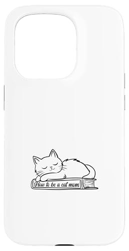 Hülle für iPhone 15 Pro Buchliebhaber und Katzenmutter, Bibliothekarin, niedliches Kätzchen von Reading Lover and Cat Mom Designs