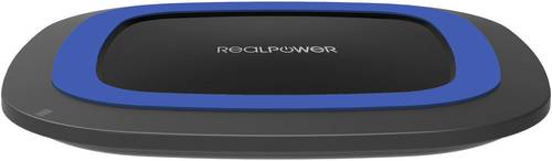 RealPower Induktions-Ladegerät 2000mA FreeCharge-10 257640 Ausgänge Induktionslade-Standard Blau von RealPower