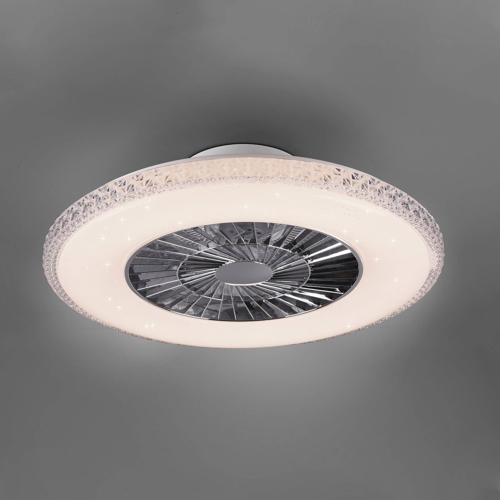 LED-Deckenventilator Harstad, Kristallrahmen LED-Deckenventilator Harstad, Kristallrahmen von Reality Leuchten