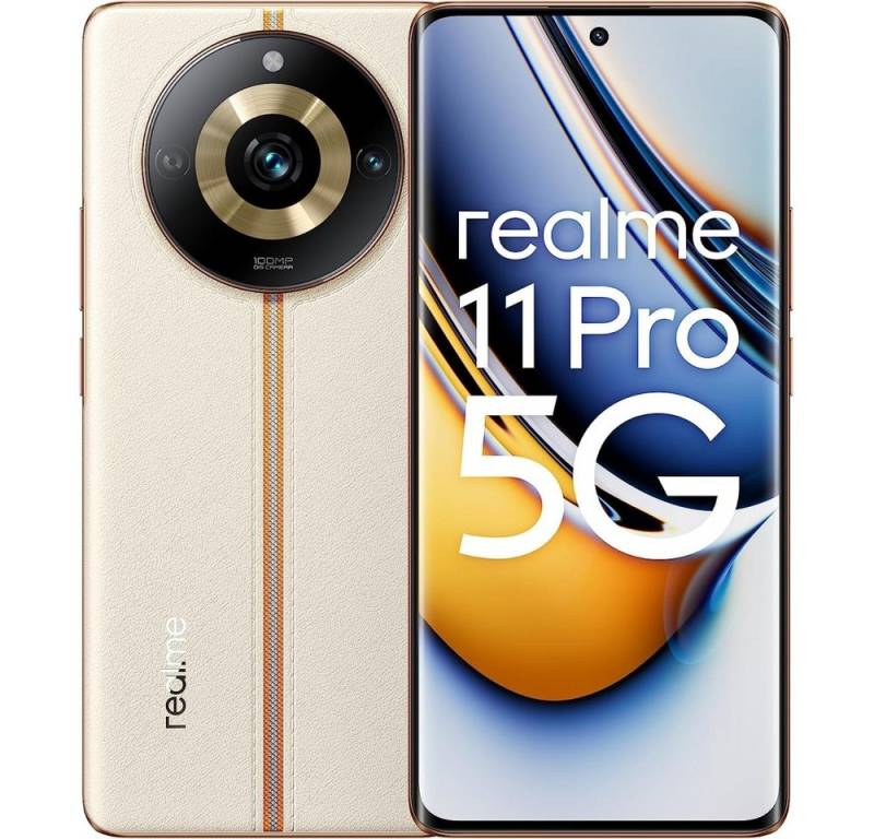 Realme 11 Pro 5G 128 GB / 8 GB - Smartphone - sunrise beige Smartphone (6,7 Zoll) von Realme