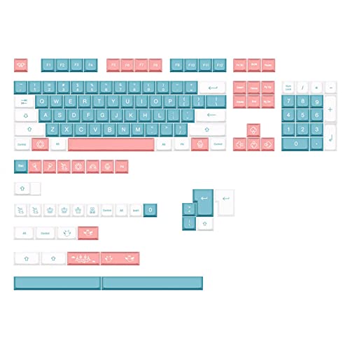 DYE-SUB-Tastenkappen für DZ60, RK61, 64, GK61, 68, 75, 84, Layout, Cherry MX Switch, mechanische Tastatur, Farbsublimation, 139 Stück von Rebellious