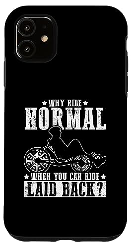 Hülle für iPhone 11 Recumbent Biker Ride Motorcycle Accessories von Recumbent Bicycle Cyclist Recumbent Trike Cover