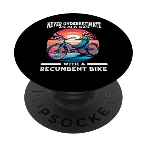 Liegerad Retro Sunset Liegerad Trike PopSockets mit austauschbarem PopGrip von Recumbent Bike Accessories