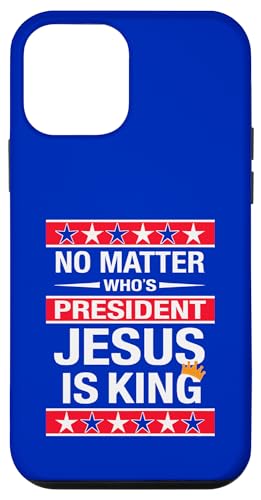 Hülle für iPhone 12 mini Egal wer Präsident ist, Jesus ist König der Könige Jesus 2024 von Red Sea Party