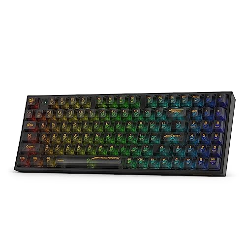 Redragon K658 PRO SE 90% 3-Modus-Wireless-RGB-Gaming-Tastatur, 94 Tasten Tastatur, vollständiges Ziffernfeld, durchscheinender benutzerdefinierter Schalter von Redragon
