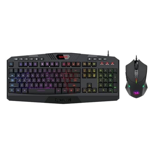 Redragon S101-5 Kabelgebundene Gaming-Tastatur und -Maus, Schwarz von Redragon