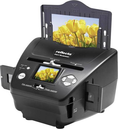 Reflecta 3in1 Scanner Diascanner, Fotoscanner, Negativscanner 1800 dpi Digitalisierung ohne PC, Disp von Reflecta