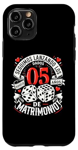 Hülle für iPhone 11 Pro 5 Años de Matrimonio Dados Regalo Original Aniversario Boda von Regalos Originales Para Aniversario De Boda Pareja