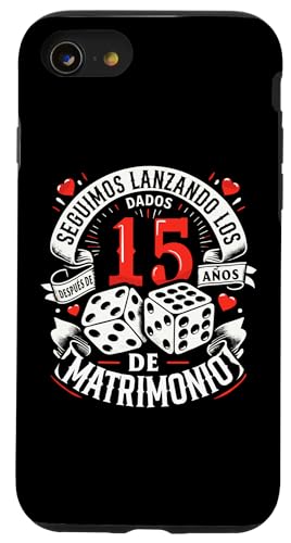 Hülle für iPhone SE (2020) / 7 / 8 15 Años de Matrimonio Dados Regalo Original Aniversario Boda von Regalos Originales Para Aniversario De Boda Pareja