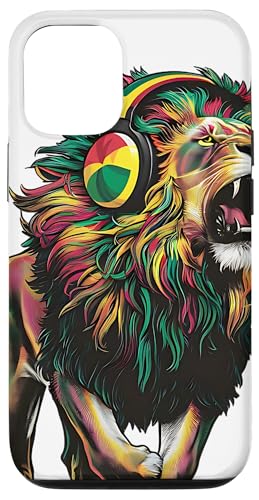 Hülle für iPhone 14 Reggae Lion Jamaican Pride mit Rasta und Kopfhörern von Reggae Style Lion Rasta By IFRNST