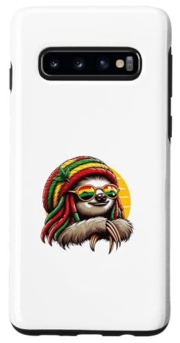 Hülle für Galaxy S10 Chill Reggae Culture Vibe Vibrant Rasta Dreadlocks Faultier von Reggae Vibes Spirit.USA
