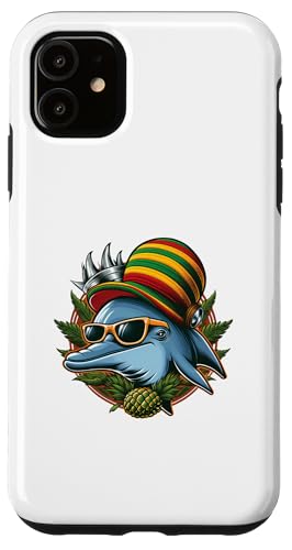 Hülle für iPhone 11 Chill Reggae Culture Vibe Vibrant Rasta Dreadlocks Delfin von Reggae Vibes Spirit.USA