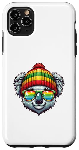 Hülle für iPhone 11 Pro Max Entspannte Reggae-Kultur, Spaß, lebendige Rasta Dreadlocks, Koala von Reggae Vibes Spirit.USA