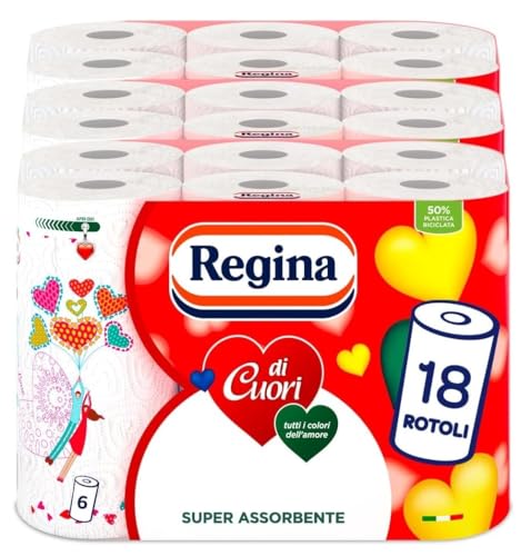 Regina von Herzen Papier Küche, 18 Rollen von Regina