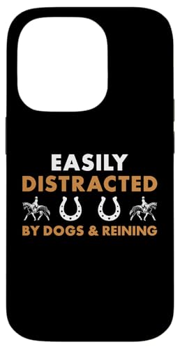 Leicht von Hunden und Zügeln abgelenkt Hülle für iPhone 14 Pro von Reining Hobby Present Reiner Apparel