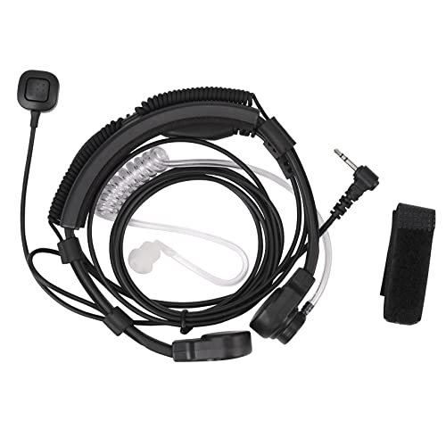 Reinscer 2.5mm Kehlkopfmikrofon Ohrhoerer Headset Mic PTT Fuer Walkie Talkie Radio TLKR T5 T80 T60 T6 T8 Talkabout MR350R T6500 von Reinscer