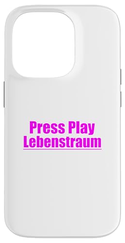 Press Play Lebenstraum Reisefahrzeug Weltreise Hülle für iPhone 14 Pro von Reisesprüche Press Play Lebenstraum