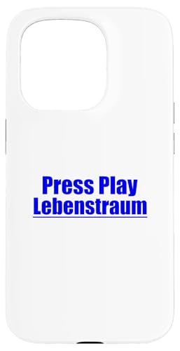 Press Play Lebenstraum Reisefahrzeug Weltreise Hülle für iPhone 15 Pro von Reisesprüche Press Play Lebenstraum