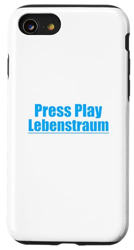 Press Play Lebenstraum Reisefahrzeug Weltreise Hülle für iPhone SE (2020) / 7 / 8 von Reisesprüche Press Play Lebenstraum