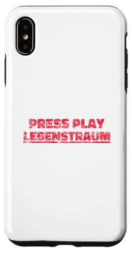 Press Play Lebenstraum Reisefahrzeug Weltreise Hülle für iPhone XS Max von Reisesprüche Press Play Lebenstraum