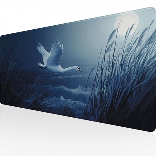 Mauspad Gaming Mousepad Wasserdicht rutschfeste Gummiunterseite Gummi 600x300x3mm Große Mousepad Langlebige Großer mit genähten Kanten Erweiterter Schreibtisch Schutz Für Home Office Hehe C2664 von Reisvx