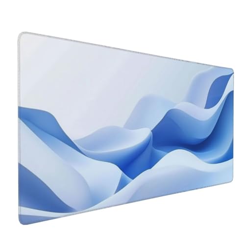 Mauspad XXL 1200x600mm Gaming Mauspad XXL Große Mousepad Wasserdicht Rutschfeste Verbessern Sie Geschwindigkeit Genauigkeit Gummi Langlebige - Erweiterter Schreibtisch Schutz,Home Blaue Streifen A2695 von Reisvx