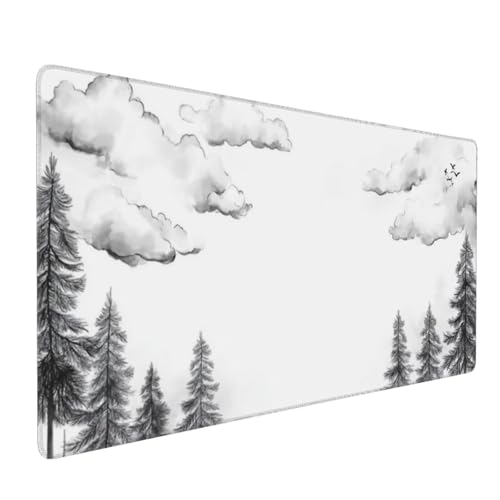 Mauspad XXL 600x400mm Gaming Mauspad XXL Große Mousepad Wasserdicht rutschfeste Verbessern Sie Geschwindigkeit und Genauigkeit Gummi Langlebige - Erweiterter Schreibtisch Schutz Wolkenbaum A1752 von Reisvx