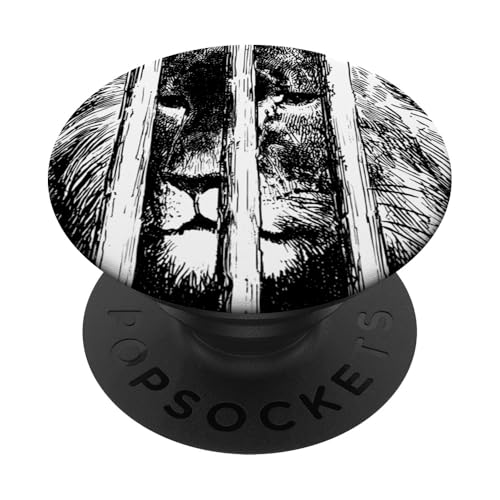 Der Löwe Illustration in Don Quijote von Gustave Dore PopSockets Klebender PopGrip von RelaxArtWorld