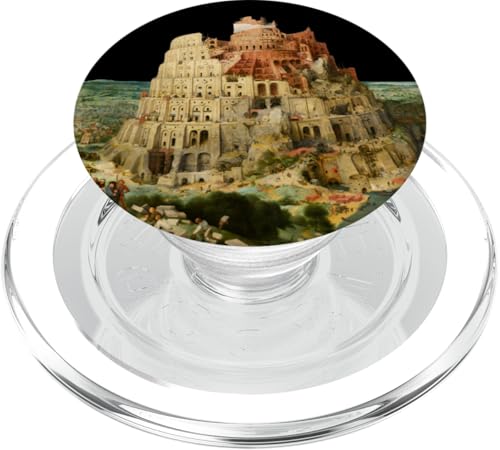 Der Turm von Babel von Pieter Bruegel dem Älteren (1563) PopSockets PopGrip für MagSafe von RelaxArtWorld