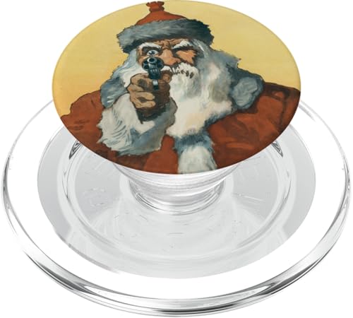 Hände hoch! Santa Claus Pointing von Will Crawford PopSockets PopGrip für MagSafe von RelaxArtWorld